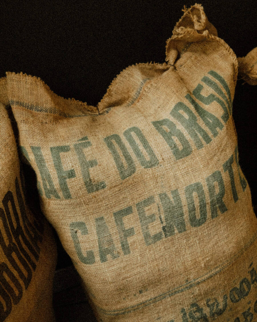 Sacco di juta di caffè verde brasiliano